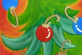 Jingle Tree, 16 x 20, acrylic painting, 2.5 hour class, fee is $40. — at Joyful Arts Studio.